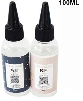 Sieraden Maken Hars Epoxy 1:1 Ab Crystal Lijm Hoge Zelfklevende Solvent Weerstand Anti-Geel Accessoires Transparant 100ml