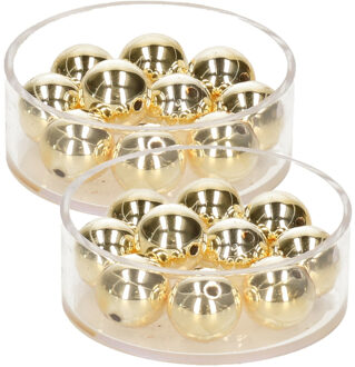 Sieraden maken kralen 50x stuks in het metallic goud van 10 mm