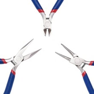 Sieraden Maken Sieraden Tangen Apparatuur Jewel Gereedschap 316 Roestvrij Staal Korte Keten-Neus Ronde Neus en Side-Snijden tang