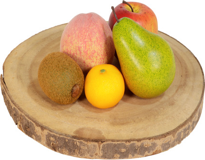 Sierfruit 5 stuks kiwi - perzik - rode appel - peer - mandarijn
