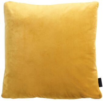 Sierkussen 45x45 Velvet yellow full piping