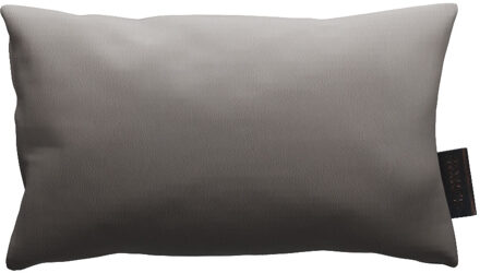 Sierkussen 50x30cm   Outdoor Taupe Leather Matte