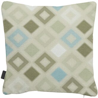 Sierkussen 50x50cm   Grids natural (waterafstotend)