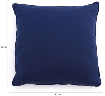 Sierkussen 50x50cm - Laagste prijsgarantie! Blauw