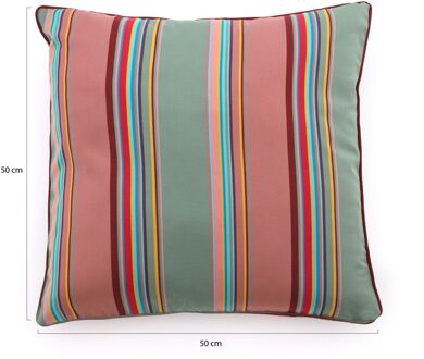 Sierkussen 50x50cm - Laagste prijsgarantie! Groen/Oranje/Rood