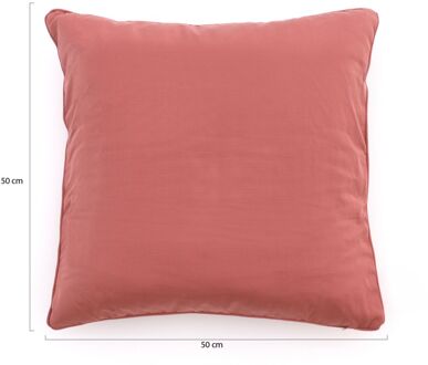 Sierkussen 50x50cm - Laagste prijsgarantie! Rood/Roze