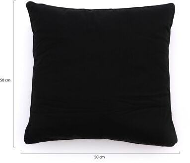 Sierkussen 50x50cm - Laagste prijsgarantie! Zwart