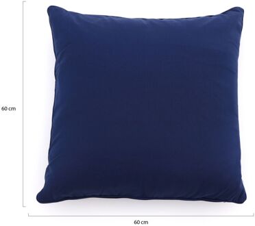Sierkussen 60x60cm - Laagste prijsgarantie! Blauw