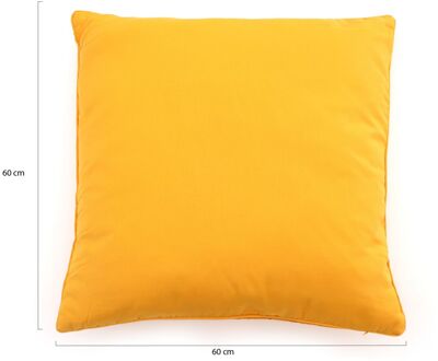 Sierkussen 60x60cm - Laagste prijsgarantie! Geel
