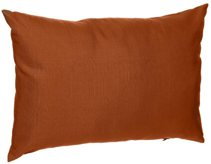 Sierkussen - binnen/ buiten bank - bruin - 30x50x10 cm