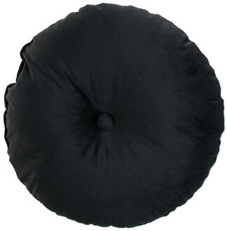 Sierkussen rond 40cm   Indoor jolie black