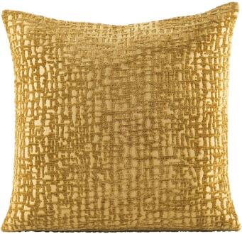 Sierkussenhoes Kiran - Oker - 45x45 Cm - Polyester - Geel - 1x45x45 Cm