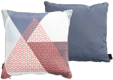 Sierkussenset   Panama safier blue 45x45cm en Triangle blue 50x50cm