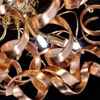 Sierlijke plafondlamp Koper, koper