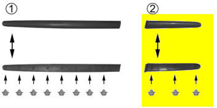 SIERLIJST ACHTERSCHERM LINKS 2/3-deurs