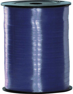 Sierlint of cadeaulint - blauw - dun - 500 meter x 0.5 cm - Feestartikelen en versiering