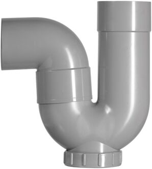 Sifon Met Ontstopper En Bocht - Regenwaterafvoer - 80mm