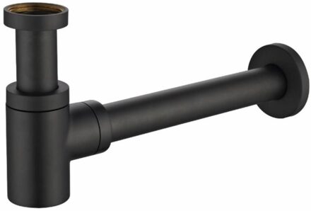 Sifon Star Luxe Laag 11/4" Mat-Zwart Aqua Splash