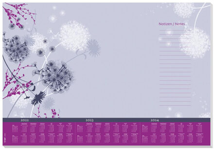 Sigel Bureau onderlegger - 59.5 x 41 cm - Kalender 2019/2020/2020 - 30 vellen