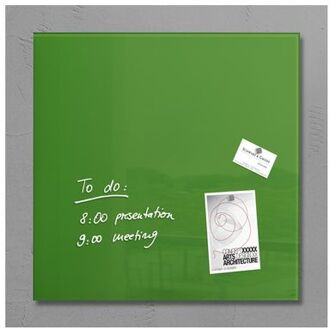 Sigel Glasmagneetbord Sigel Artverum 480x480x15mm groen