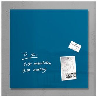 Sigel Glasmagneetbord Sigel Artverum 480x480x15mm petrolblauw