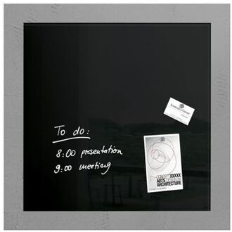 Sigel Glasmagneetbord Sigel Artverum 480x480x15mm zwart