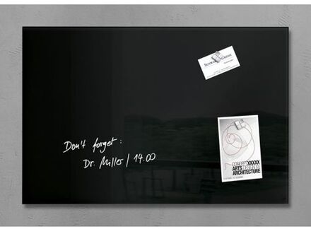 Sigel Glasmagneetbord Sigel Artverum 600x400x15mm zwart