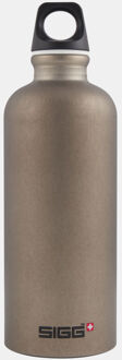 Sigg Waterfles Traveller 0,6 Liter Donkergrijs/bruin Zwart