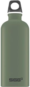 Sigg waterfles Traveller 0,6 liter groen Zwart