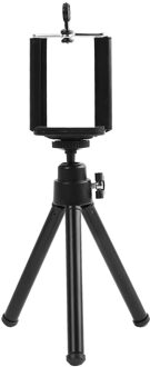 Sightseeing Camera Statief Telefoon Clip Outdoor 360 Draaibare Monopod Bracket Met Accessoires Voor Foto Live Video zwart