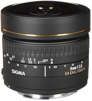 Sigma 8mm F3.5 EX DG Circulair Fisheye Canon