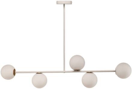 Sigma Gama 5 hanglamp, 5-lamps, wit wit, goud