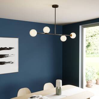 Sigma Hanglamp Gama 4, 4-lamps, zwart zwart, wit