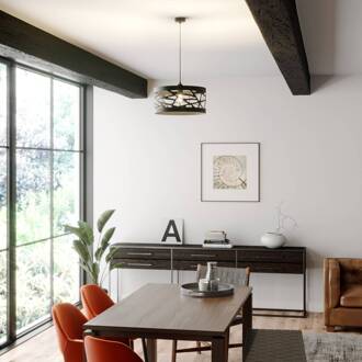 Sigma Hanglamp Module Frez patroonscherm Ø39cm zwart