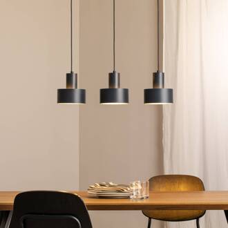 Sigma Hanglamp Rif 3, antraciet, 3-lamps, lineair, staal