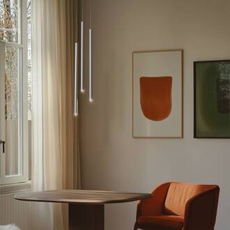 Sigma Hanglamp Sopel 3, olijfgroen, rond, 3-lamps, staal, G9