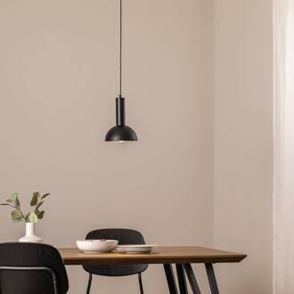 Sigma Hanglamp Vitrum cupola S, zwart, halfronde, Ø 19 cm