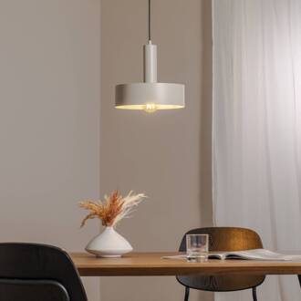 Sigma Hanglamp Vitrum round, taupe, cilindrisch, Ø 27 cm