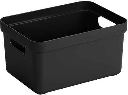 Sigma Home Opbergbox 13l Zwart - 35,2 X 25,3 X 18,3 Cm