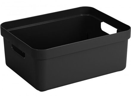 Sigma home opbergbox 24L zwart - 44,5 x 34,5 x 18 cm