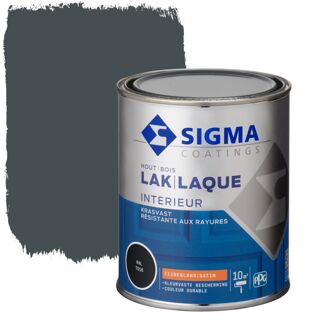 Sigma Houtlak Interieur - Zijdeglans - Antraciet Ral 7016 - 750ml