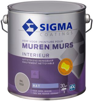Sigma Interieur Muurverf - Mat - Ral 7032 - 2,5l