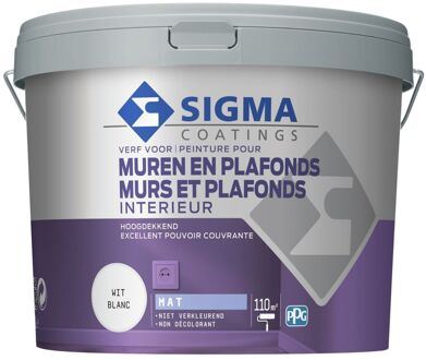 Sigma Interieur Muurverf - Mat - White - 10l
