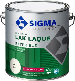Sigma Lak Exterieur Hoogglans Ral9010 2,5l