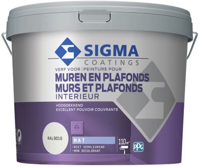 Sigma Muurverf Interieur Ral9010 10l