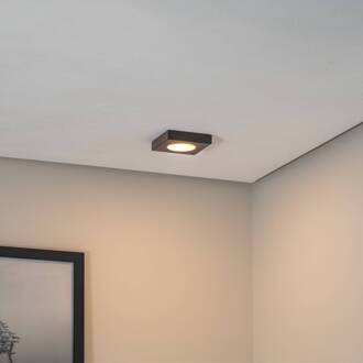 Sigma Plafondlamp Hero, 12 x 12 cm, zwart, metaal, GX53