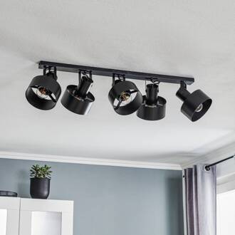 Sigma Plafondlamp Rif 5, 5-lamps, zwart