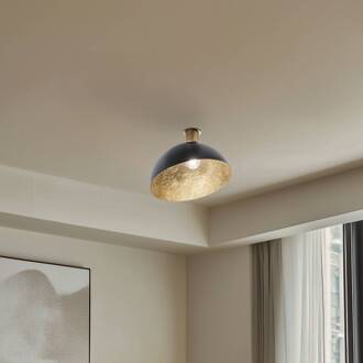 Sigma Plafondlamp Sfera, Ø 35 cm, zwart/goud zwart, goud