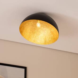 Sigma Plafondlamp Sfera, Ø 50 cm, zwart/goud zwart, goud