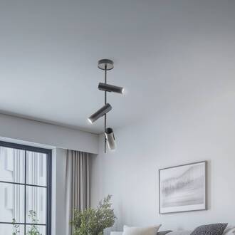 Sigma Plafondspot Leda 3, antraciet, 3-lamps, staal, hoogte 76 cm